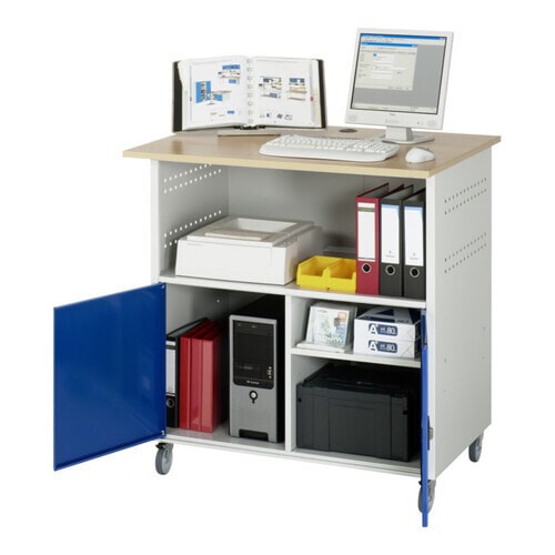 Tisch mobil steckdosen - pc-tisch,, mobil,
