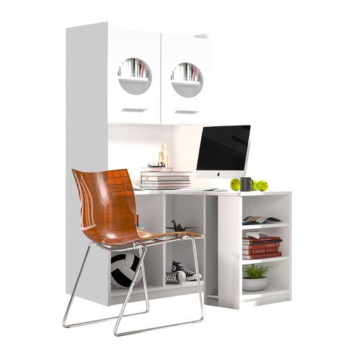 Eckschreibtisch mit regal - eckschreibtisch,