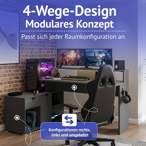 Gaming schreibtisch - gaming,
