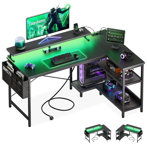 Gaming tisch mit regal - tisch,
